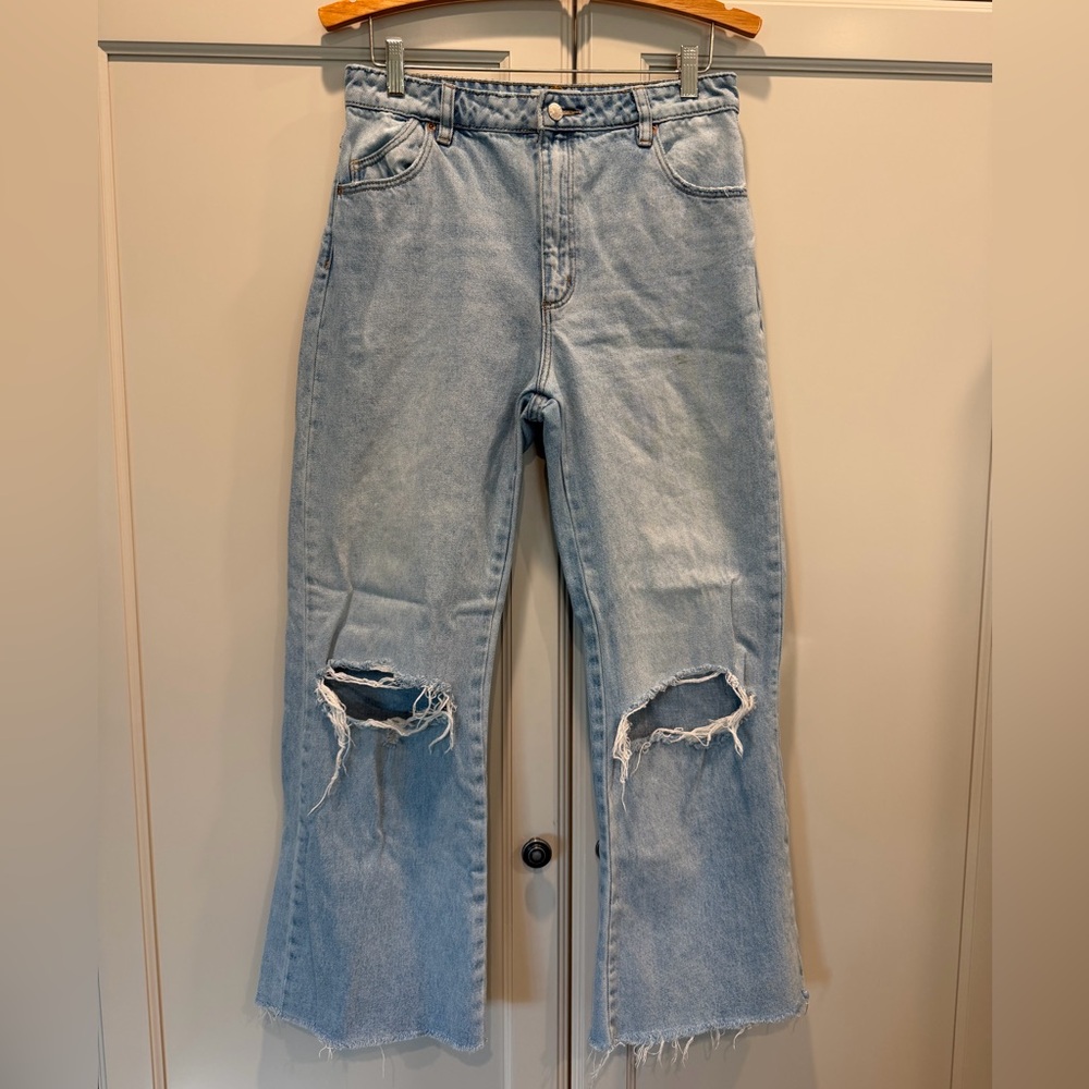 ROLLA'S Light Blue Distressed Jeans